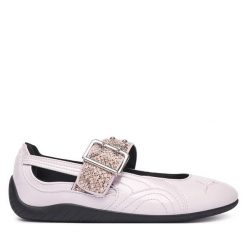 Baleriny Puma. Czerwone baleriny Puma, bez wzorów, bez obcasa. Za 479.99 zł.