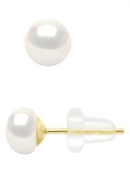 ATELIERS SAINT GERMAIN Złote kolczyki-wkrętki z perłami rozmiar: onesize. Białe kolczyki ATELIERS SAINT GERMAIN, z perłą, złote. Za 173.99 zł.