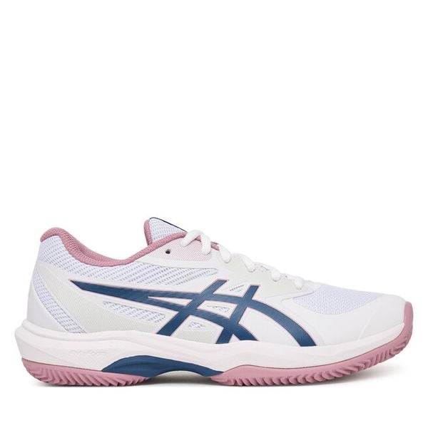 Buty do tenisa Asics. Białe obuwie sportowe Asics, bez zapięcia, tenisowe. Za 332.99 zł.