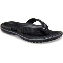Kapcie Crocs Crocband Flip U Dorosłych. Czarne obuwie domowe Crocs, bez wzorów, z materiału, bez zapięcia. Za 149.00 zł.