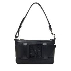 Torebka Armani Exchange. Czarne torebki klasyczne Armani Exchange, bez wzorów, bez dodatków. Za 329.99 zł.
