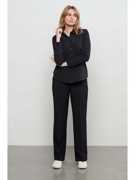 &Co Woman Spodnie "Charlotte" w kolorze czarnym rozmiar: L. Czarne spodnie materiałowe &Co Woman, l, bez wzorów, z materiału, z podwyższonym stanem. Za 219.45 zł.