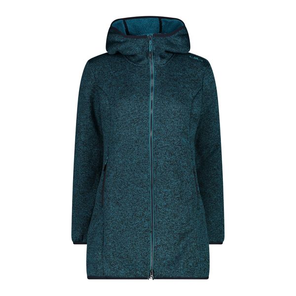 Kurtka parka damska z odpinanym kapturem CMP. Niebieskie kurtki CMP, z dzianiny. Za 340.05 zł.
