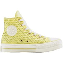 Adidasy Converse Chuck Taylor All Star Lift Platform Knit, Dla obu płci. Żółte obuwie sportowe Converse, bez zapięcia. Za 490.00 zł.
