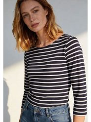 More & More Koszulka w kolorze czarno-białym rozmiar: 40. Czarne bluzki More & More, bez wzorów, bez kołnierzyka, bez ramiączek. Za 130.99 zł.