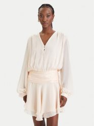 Guess Sukienka koktajlowa W6GK46 W1931 Pomarańczowy Regular Fit. Brązowe sukienki Guess, m, z aplikacjami, z syntetyku, wizytowe, bez kołnierzyka, bez ramiączek. Za 669.99 zł.