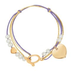 Bransoletka Melany. Białe bransoletki Lilou, pozłacane. Za 346.00 zł.