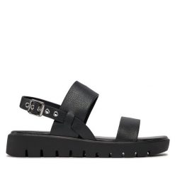 Sandały Call It Spring. Czarne sandały Call it Spring, bez wzorów, bez obcasa, na płaskiej podeszwie, bez zapięcia. Za 169.99 zł.