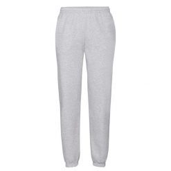 Spodnie Do Biegania Unisex Dla Dorosłych Classic 260 Z Elastycznymi Mankietami. Szare spodnie sportowe FRUIT OF THE LOOM, bez wzorów, do biegania. Za 107.99 zł.