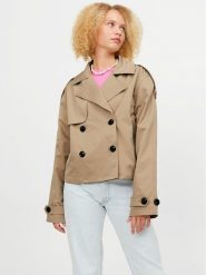 JJXX Kurtka przejściowa Carlie 12248654 Beżowy Relaxed Fit. Brązowe kurtki JJXX, l, bez wzorów, z syntetyku, bez kaptura. Za 139.99 zł.