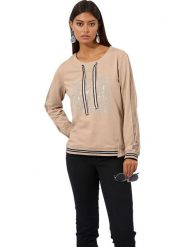 WITT WEIDEN Bluza w kolorze beżowym rozmiar: 46. Brązowe bluzy WITT WEIDEN, bez wzorów, bez kaptura. Za 82.99 zł.