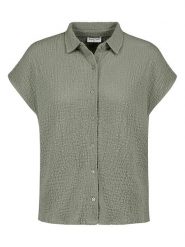 Sublevel Bluzka w kolorze khaki rozmiar: S. Brązowe bluzki Sublevel, s, bez wzorów, bez kołnierzyka, bez ramiączek. Za 60.99 zł.