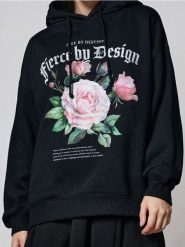 Bluza hoodie - czarny. Czarne bluzy Sinsay, l, bez wzorów, bez kaptura. Za 49.99 zł.