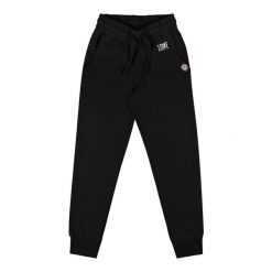 Spodnie dresowe z bawełna z sznurek regulacyjny na co dzień. Czarne spodnie dresowe LEONE 1947 APPAREL, bez wzorów, z bawełny. W wyprzedaży za 67.30 zł.