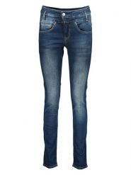 Herrlicher Dżinsy - Skinny fit - w kolorze granatowym rozmiar: W24/L32. Niebieskie jeansy Herrlicher, l, z aplikacjami. Za 154.07 zł.