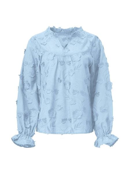 Smashed Lemon Bluzka w kolorze niebieskim rozmiar: XXL. Niebieskie bluzki Smashed Lemon, xxl, z aplikacjami, z bawełny, bez kołnierzyka, bez ramiączek. Za 135.49 zł.