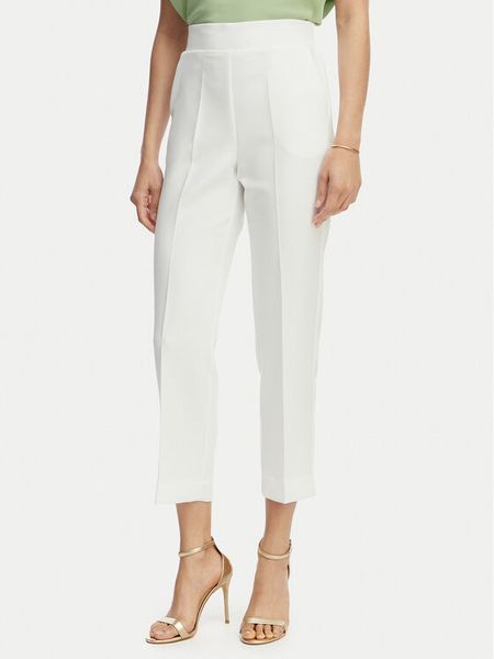 Maryley Spodnie materiałowe 26EB616/43VA Biały Regular Fit. Białe spodnie materiałowe Maryley, m, bez wzorów, z materiału. Za 139.99 zł.