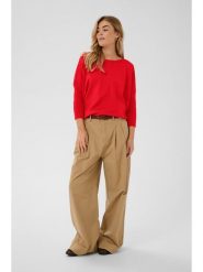 SAINT TROPEZ Sweter w kolorze czerwonym rozmiar: M. Czerwone swetry Saint Tropez, m, bez wzorów, bez ramiączek. Za 73.45 zł.