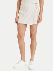 Tommy Jeans Spódnico-szorty DW0DW22267 Beżowy jasny Regular Fit. Brązowe szorty Tommy Jeans, bez wzorów, z jeansu. Za 369.99 zł.