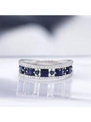 DIAMOND & CO Złoty pierścionek "Surat" z diamentami i szafirami rozmiar: 50. Niebieskie pierścionki Diamond & Co, z diamentem, złote. Za 1,826.99 zł.