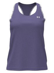 Under Armour Top sportowy "Tech Knockout" w kolorze fioletowym rozmiar: L. Różowe koszulki sportowe Under Armour, bez wzorów, z materiału, bez ramiączek, outdoorowe. Za 77.99 zł.