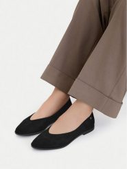 Lasocki Baleriny CEO-RST-AKAJA-01 Czarny. Czarne baleriny Lasocki, bez wzorów, ze skóry, bez obcasa. Za 169.99 zł.