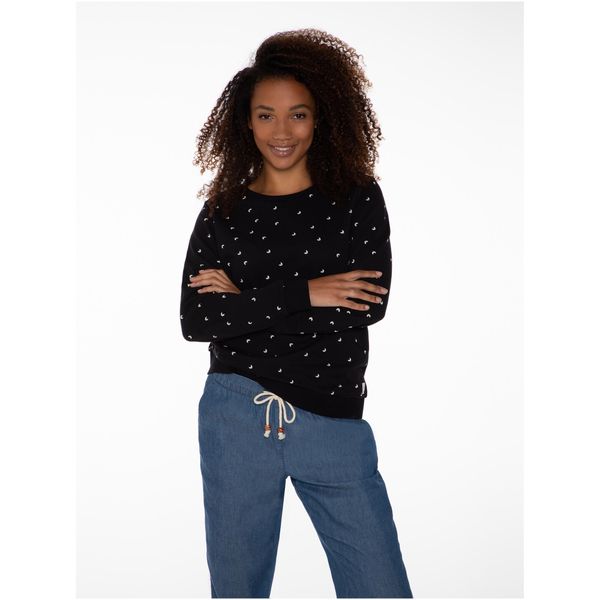 Sweter damski PROTEST SAVORY sweatshirt. Czarne swetry Protest, bez wzorów, bez ramiączek. Za 269.99 zł.