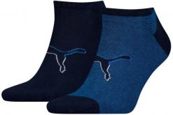 Skarpetki Puma Sneaker Big Cat 2p Niebieskie Niebieskie 39-42. Niebieskie skarpety Puma, bez wzorów, z bawełny. Za 111.99 zł.