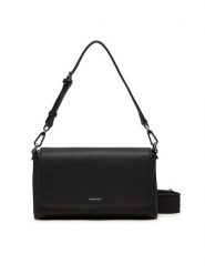 Calvin Klein Torebka Ck Must Convertible K60K612902 Czarny. Czarne torebki klasyczne Calvin Klein, bez wzorów, ze skóry, bez dodatków. Za 289.99 zł.