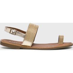 Badura - Sandały. Żółte sandały Badura, bez wzorów, z gumy, bez obcasa, na szpilce, bez zapięcia. W wyprzedaży za 219.90 zł.