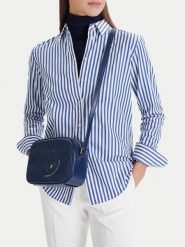 Beverly Hills Polo Club Torebka CEOWB-BHPC-L-002-09 Granatowy. Niebieskie listonoszki Beverly Hills Polo Club, bez wzorów, z materiału, bez dodatków. Za 149.99 zł.