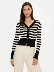 Fracomina Kardigan FS24WT8005K459N8 Czarny Slim Fit. Czarne kardigany Fracomina, m, bez wzorów, z syntetyku. Za 219.99 zł.