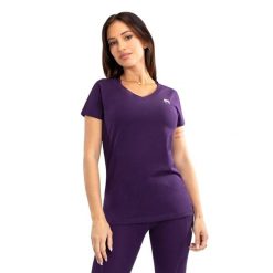Koszulka damska Venum Essential Women'S T-Shirt. Fioletowe bluzki VENUM, m, bez wzorów, bez kołnierzyka, bez ramiączek. Za 129.99 zł.