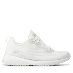 Buty sportowe damskie Skechers Bobs Squad-Tough Talk. Białe obuwie sportowe Skechers, bez zapięcia. Za 177.48 zł.