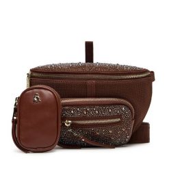 Torebka Steve Madden. Brązowe listonoszki Steve Madden, bez wzorów, bez dodatków. Za 429.99 zł.