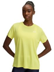 Under Armour Koszulka sportowa w kolorze żółtym rozmiar: S. Żółte koszulki sportowe Under Armour, bez wzorów, z materiału, bez ramiączek, outdoorowe. Za 88.64 zł.