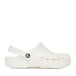 Klapki Crocs. Białe klapki Crocs, bez wzorów, bez obcasa. Za 199.99 zł.