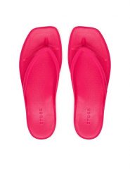 Crocs Japonki Miami Flip 211435 Różowy. Czerwone klapki Crocs, bez wzorów, z tworzywa sztucznego, bez obcasa. Za 179.99 zł.