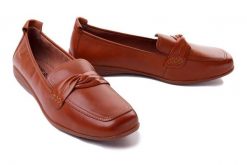 JOSEF SEIBEL 74814 133 240 Fenja 14 camel, mokasyny damskie. Brązowe baleriny Josef Seibel, bez wzorów, ze skóry, bez obcasa. Za 272.93 zł.