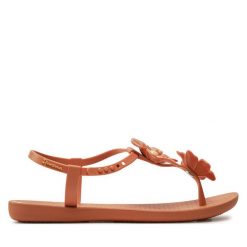 Sandały Ipanema. Brązowe sandały Ipanema, bez wzorów, bez obcasa, na płaskiej podeszwie, bez zapięcia. Za 119.99 zł.