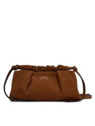 Tommy Hilfiger Torebka AW0AW19010 Brązowy. Brązowe listonoszki TOMMY HILFIGER, bez wzorów, ze skóry, bez dodatków. Za 699.99 zł.