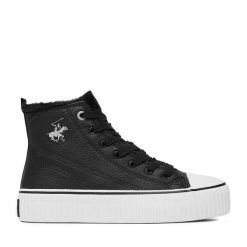 Trampki Beverly Hills Polo Club. Czarne trampki Beverly Hills Polo Club, bez wzorów, bez zapięcia. Za 179.99 zł.