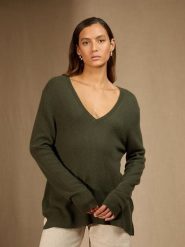 Perfect Cashmere Kaszmirowy sweter "Lova" w kolorze khaki rozmiar: XXL. Brązowe swetry Perfect Cashmere, xxl, bez wzorów, z kaszmiru, bez ramiączek. Za 347.99 zł.