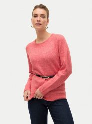 Vero Moda Sweter Doffy 10201022 Różowy Regular Fit. Czerwone swetry Vero Moda, xl, bez wzorów, z syntetyku, bez ramiączek. Za 119.99 zł.