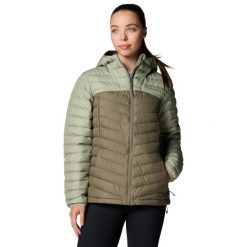 Kurtka sportowa damska Columbia Westridge Hooded Down Jacket. Zielone kurtki sportowe Columbia, l, bez wzorów, z poliesteru, bez kaptura, trekkingowe. Za 529.99 zł.