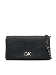 Calvin Klein Torebka Ck Mini Chain Bag_Tex K60K613180 Czarny. Czarne torebki klasyczne Calvin Klein, bez wzorów, ze skóry, bez dodatków. Za 269.99 zł.