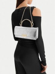 Nine West Torebka CEO-Mercer Mood-KY317 Srebrny. Szare torebki klasyczne Nine West, bez wzorów, z materiału, bez dodatków. Za 179.99 zł.