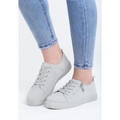 Jasnoszare Trampki Young For Love. Trampki Born2be, bez wzorów, przed kostkę, bez zapięcia. Za 29.99 zł.