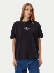 Calvin Klein Jeans T-Shirt Gradient Monologo J20J225521 Czarny Relaxed Fit. Czarne t-shirty Calvin Klein Jeans, xs, bez wzorów, z bawełny, bez kołnierzyka, bez ramiączek. Za 99.99 zł.