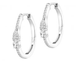 Kolczyki srebrne z cyrkoniami. Szare kolczyki Apart, z cyrkonią, srebrne. Za 189.00 zł.